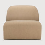Featuring Bulky Light Sepia Modular Sofa by Ethnicraft at Amethyst Home. The Bulky celebrates simplicity and versatility in one cohesive form. Its mono-volume design, softened by rounded corners and accentuated with subtle stitching details, lends understated elegance to any space. The clean silhouette pairs with luxurious upholstery and thoughtful contours to provide lasting c. Amethyst Home provides interior design, new construction, custom furniture, and area rugs in the Laguna Beach metro area