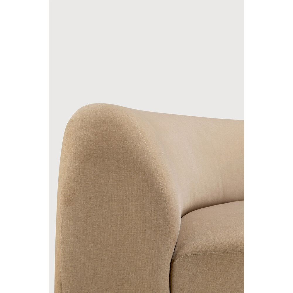 Featuring Bulky Light Sepia Modular Sofa by Ethnicraft at Amethyst Home. The Bulky celebrates simplicity and versatility in one cohesive form. Its mono-volume design, softened by rounded corners and accentuated with subtle stitching details, lends understated elegance to any space. The clean silhouette pairs with luxurious upholstery and thoughtful contours to provide lasting c. Amethyst Home provides interior design, new construction, custom furniture, and area rugs in the Laguna Beach metro area
