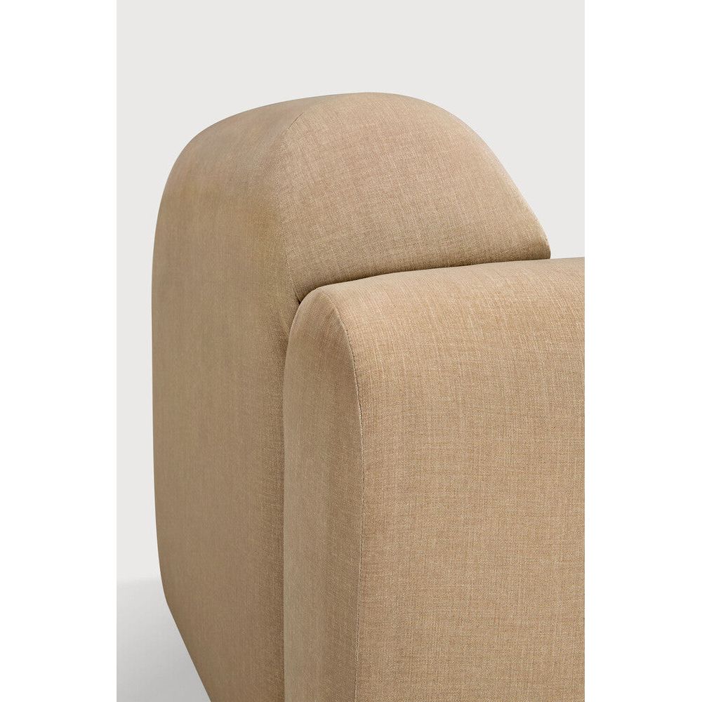 Featuring Bulky Light Sepia Modular Sofa by Ethnicraft at Amethyst Home. The Bulky celebrates simplicity and versatility in one cohesive form. Its mono-volume design, softened by rounded corners and accentuated with subtle stitching details, lends understated elegance to any space. The clean silhouette pairs with luxurious upholstery and thoughtful contours to provide lasting comf. Amethyst Home provides interior design, new construction, custom furniture, and area rugs in the San Diego metro area