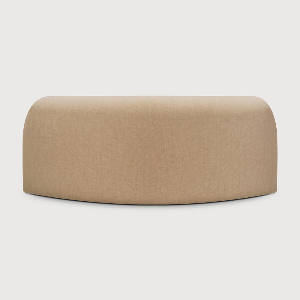 Featuring Bulky Light Sepia Modular Sofa by Ethnicraft at Amethyst Home. The Bulky celebrates simplicity and versatility in one cohesive form. Its mono-volume design, softened by rounded corners and accentuated with subtle stitching details, lends understated elegance to any space. The clean silhouette pairs with luxurious upholstery and thoughtful contours to provide lasting comfort.. Amethyst Home provides interior design, new construction, custom furniture, and area rugs in the Tampa metro area