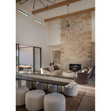 Tapis en cuir et jute