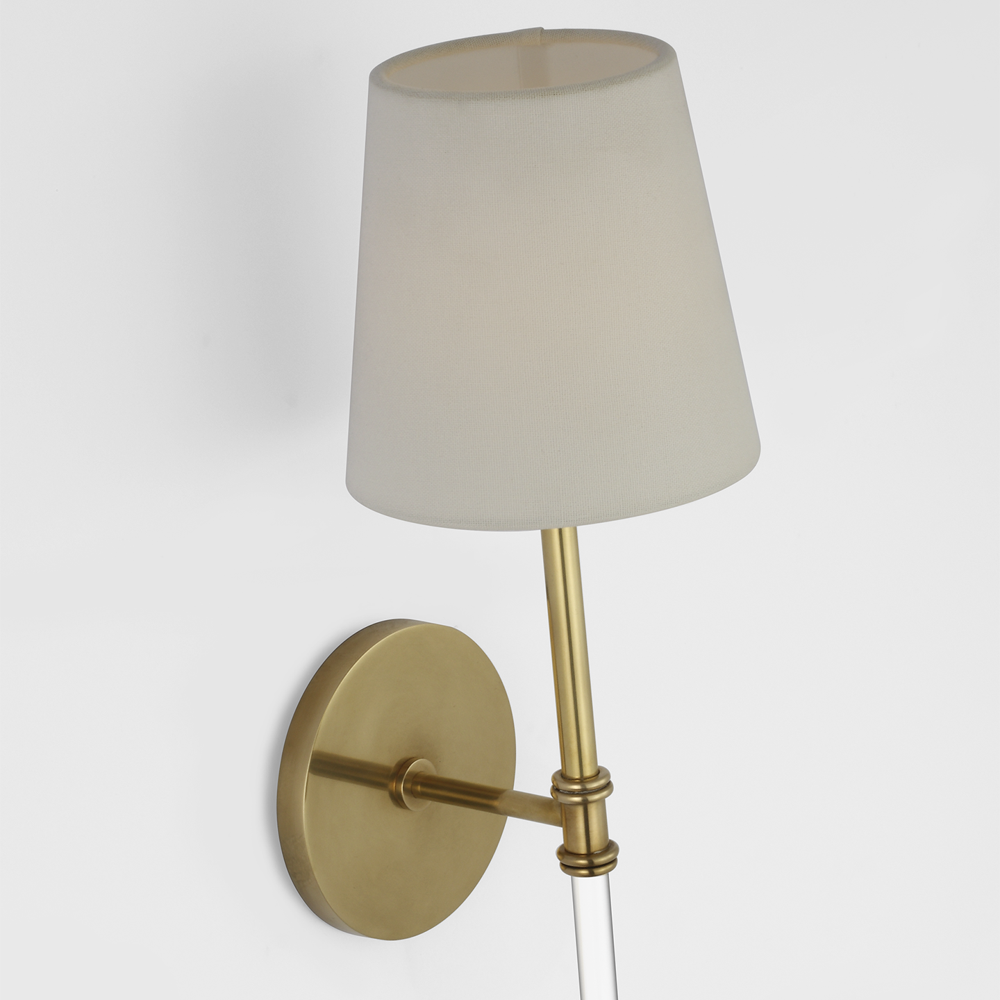 Featuring Camille 20" Cordless Sconce Hand-Rubbed Antique Brass by Visual Comfort at Amethyst Home. Camille 20" Cordless Sconce in Hand-Rubbed Antique Brass with Linen Shade
Overall Dimensions: 5.5" L x 5.5" W x 19.5" HWeight : 2 lbs.. Amethyst Home provides interior design, new construction, custom furniture, and area rugs in the Omaha metro area