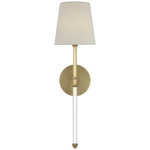 Featuring Camille 20" Cordless Sconce Hand-Rubbed Antique Brass by Visual Comfort at Amethyst Home. Camille 20" Cordless Sconce in Hand-Rubbed Antique Brass with Linen Shade
Overall Dimensions: 5.5" L x 5.5" W x 19.5" HWeight : 2 lbs.. Amethyst Home provides interior design, new construction, custom furniture, and area rugs in the Washington metro area
