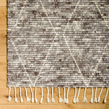 Featuring Camille Jasper Wolf Hand-Knotted Rug by Surya at Amethyst Home. The Camille Jasper Wolf hand-knotted rug features a yummy blend of charcoal greys and chocolate brown.  Soft to the touch and made of dreamy, knotted wool in a low shed blend.
Hand-Knotted100% WoolFringe Length: 5"Rug Thickness: 0.75". Amethyst Home provides interior design, new home construction design consulting, vintage area rugs, and lighting in the Winter Garden, Florida metro area.