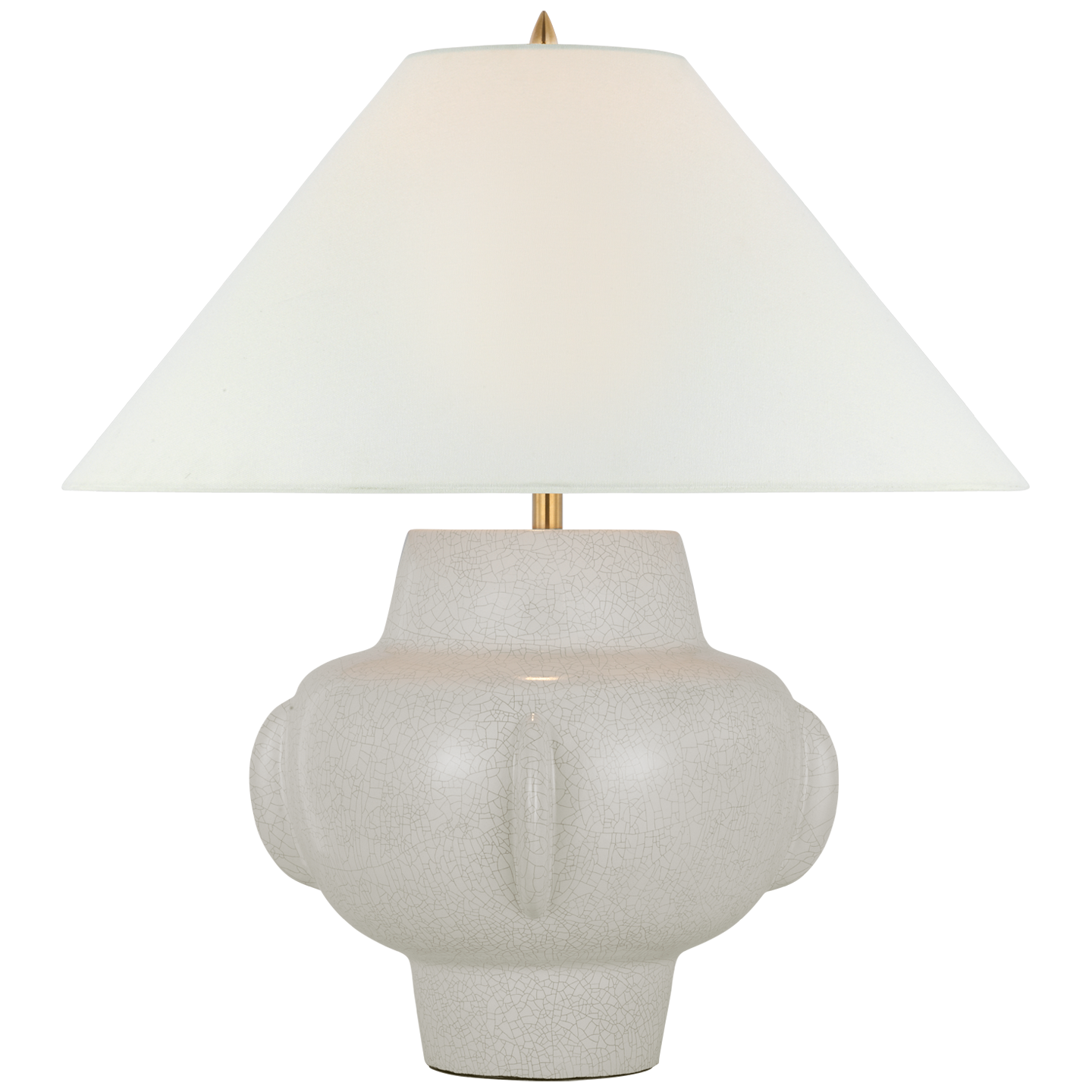 Featuring Cap-Ferrat 26" Table Lamp White Crackle by Visual Comfort at Amethyst Home. Illuminate your space with the Cap-Ferrat 26" Table Lamp. Crafted in a sophisticated white crackle finish, this lamp adds a touch of elegance to any room. With its stylish design and gentle glow, this lamp is perfect for creating a luxurious atmosphere. Transform your space and elevate your decor . Amethyst Home provides interior design, new construction, custom furniture, and area rugs in the Monterey metro area