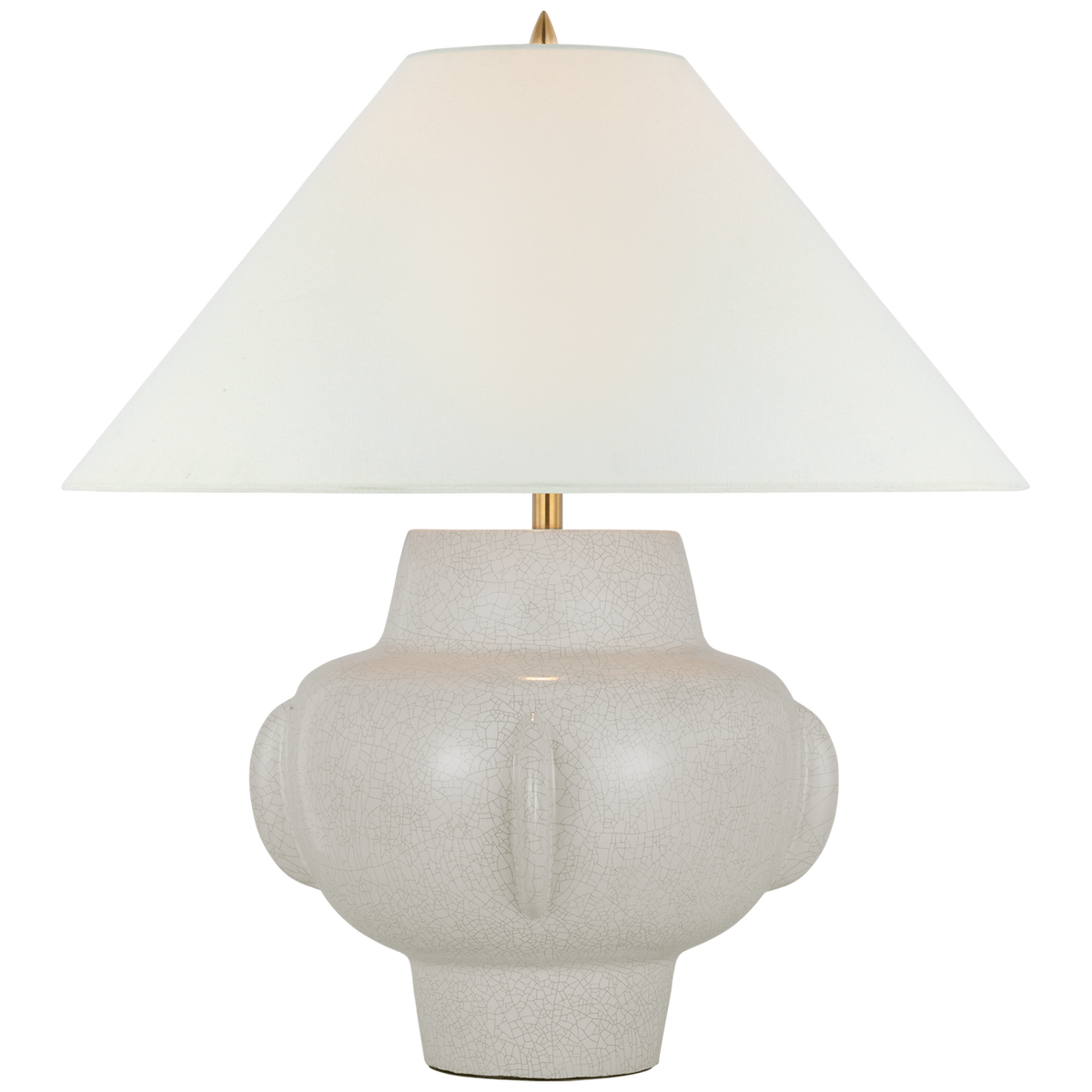 Cap-Ferrat 26" Table Lamp White Crackle | shipping 11/20/2025