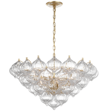 Featuring Caselli 36" Basket Chandelier Gild by Visual Comfort at Amethyst Home. Caselli 36" Basket Chandelier in Gild with Clear Glass
Overall Dimensions: 35.75" L x 35.75" W x 19.25" HWeight: 42 lbs.. Amethyst Home provides interior design, new construction, custom furniture, and area rugs in the Charlotte metro area