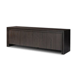 Chalmers Media Console - Smoked Black Resawn Oak | shipping 08/28/2026
