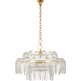 Charmain 33" Chandelier - Hand-Rubbed Antique Brass | shipping 01/09/2027