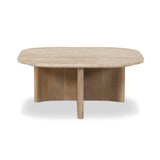 Christopher Coffee Table - Taupe Travertine | shipping 10/25/2026