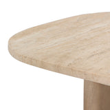 Christopher End Table - Taupe Travertine | shipping 10/25/2026