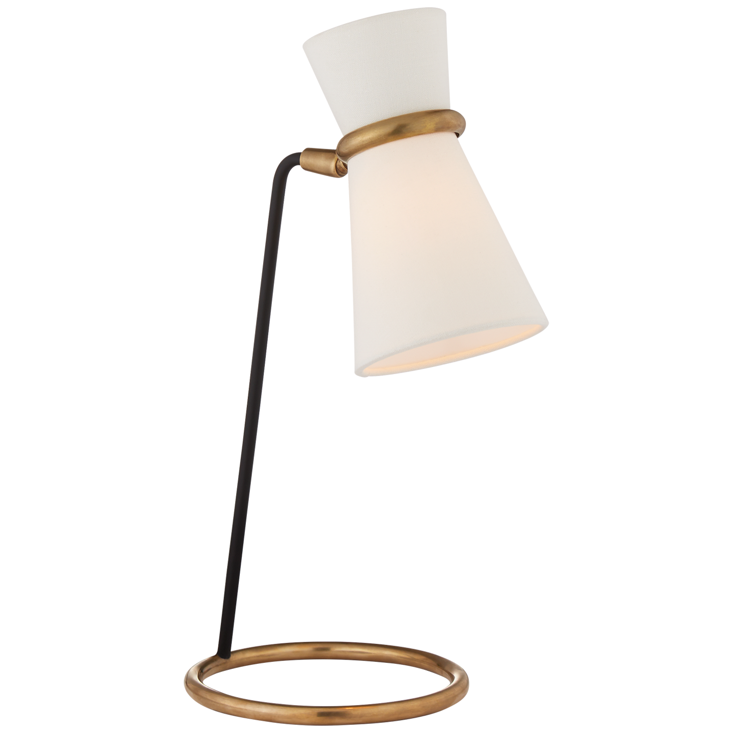 Featuring Clarkson Table Lamp Black and Brass by Visual Comfort at Amethyst Home. The Clarkson by AERIN presents a minimalist form and offers a variety of lighting positions. Soft, even lighting emanates from slender shades, while brass and matte details suggest a slightly dramatic flair. This is a sophisticated choice for hallways, home libraries, or bedrooms alike.
Overall Dimen. Amethyst Home provides interior design, new construction, custom furniture, and area rugs in the Park City metro area