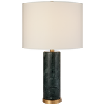 Featuring Cliff Table Lamp Brown Marble by Visual Comfort at Amethyst Home. The stately Cliff by AERIN exudes old-world glamour. The cylindrical solid marble base showcases brass accents and a generous linen shade for an overall strong impression and ideal lighting for a study or home library.
Overall Dimensions: 17" L x 17" W x 30" HWeight: 31 lbs.. Amethyst Home provides interior design, new construction, custom furniture, and area rugs in the Calabasas metro area