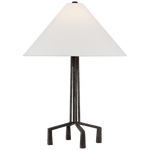 Featuring Clifford Medium Table Lamp Aged Iron by Visual Comfort at Amethyst Home. The Clifford series by Marie Flanigan is Inspired by Brutalist architecture's rough, textured surfaces and unexpected shapes. Decisive lines in hammered metal define a linear silhouette for the floor and table lamps, while two sizes of hanging shades are secured by the same metalwork in finishes of . Amethyst Home provides interior design, new construction, custom furniture, and area rugs in the Charlotte metro area