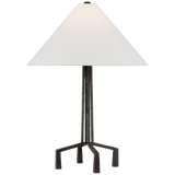 Featuring Clifford Medium Table Lamp Aged Iron by Visual Comfort at Amethyst Home. The Clifford series by Marie Flanigan is Inspired by Brutalist architecture's rough, textured surfaces and unexpected shapes. Decisive lines in hammered metal define a linear silhouette for the floor and table lamps, while two sizes of hanging shades are secured by the same metalwork in finishes of . Amethyst Home provides interior design, new construction, custom furniture, and area rugs in the Charlotte metro area