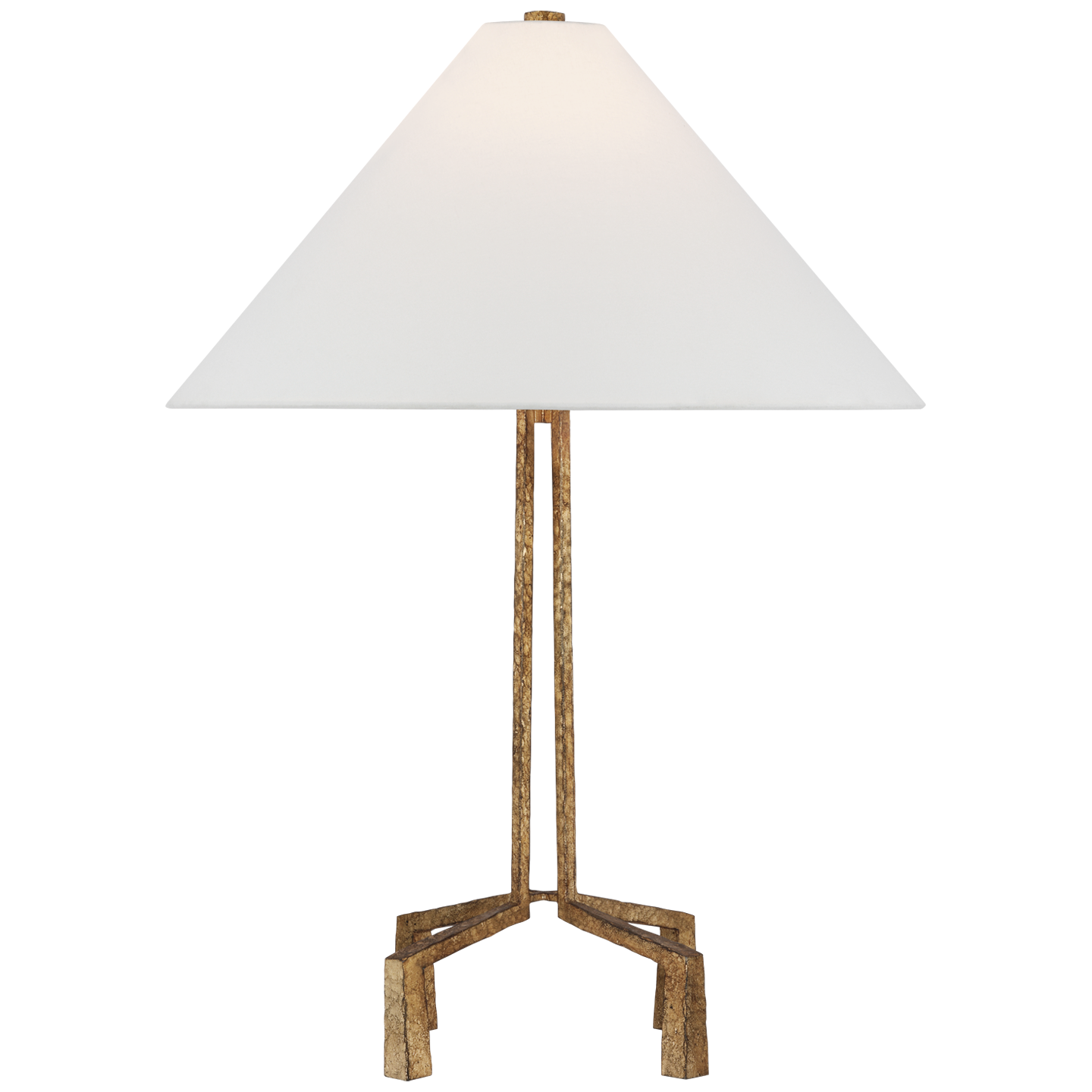 Featuring Clifford Medium Table Lamp Gilded Iron by Visual Comfort at Amethyst Home. The Clifford series by Marie Flanigan is Inspired by Brutalist architecture's rough, textured surfaces and unexpected shapes. Decisive lines in hammered metal define a linear silhouette for the floor and table lamps, while two sizes of hanging shades are secured by the same metalwork in finishes of . Amethyst Home provides interior design, new construction, custom furniture, and area rugs in the Seattle metro area