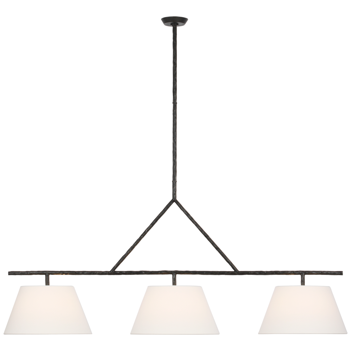 Collette 70" Linear Chandelier Aged Iron | shipping 09/05/2025