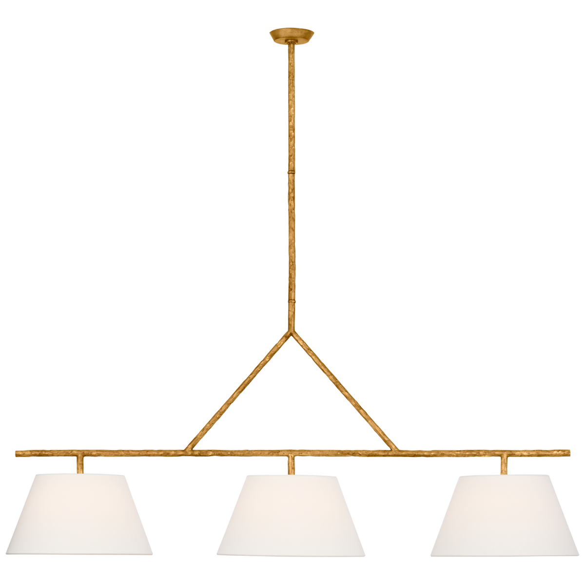Collette 70" Linear Chandelier Gilded Iron | shipping 11/20/2025