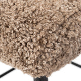 Corla Counter Stool - Taupe Shearling - Counter | shipping 11/25/2026
