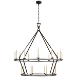 Featuring Darlana Extra Large Two-Tier Chandelier Aged Iron by Visual Comfort at Amethyst Home. Elevate your space with the Darlana Extra Large Two-Tier Chandelier. This exquisite statement piece features a captivating aged iron finish that exudes luxury. Its two-tier design adds depth and grandeur to any room, making it the perfect addition to your home. Illuminate your space in. Amethyst Home provides interior design, new construction, custom furniture, and area rugs in the Scottsdale metro area