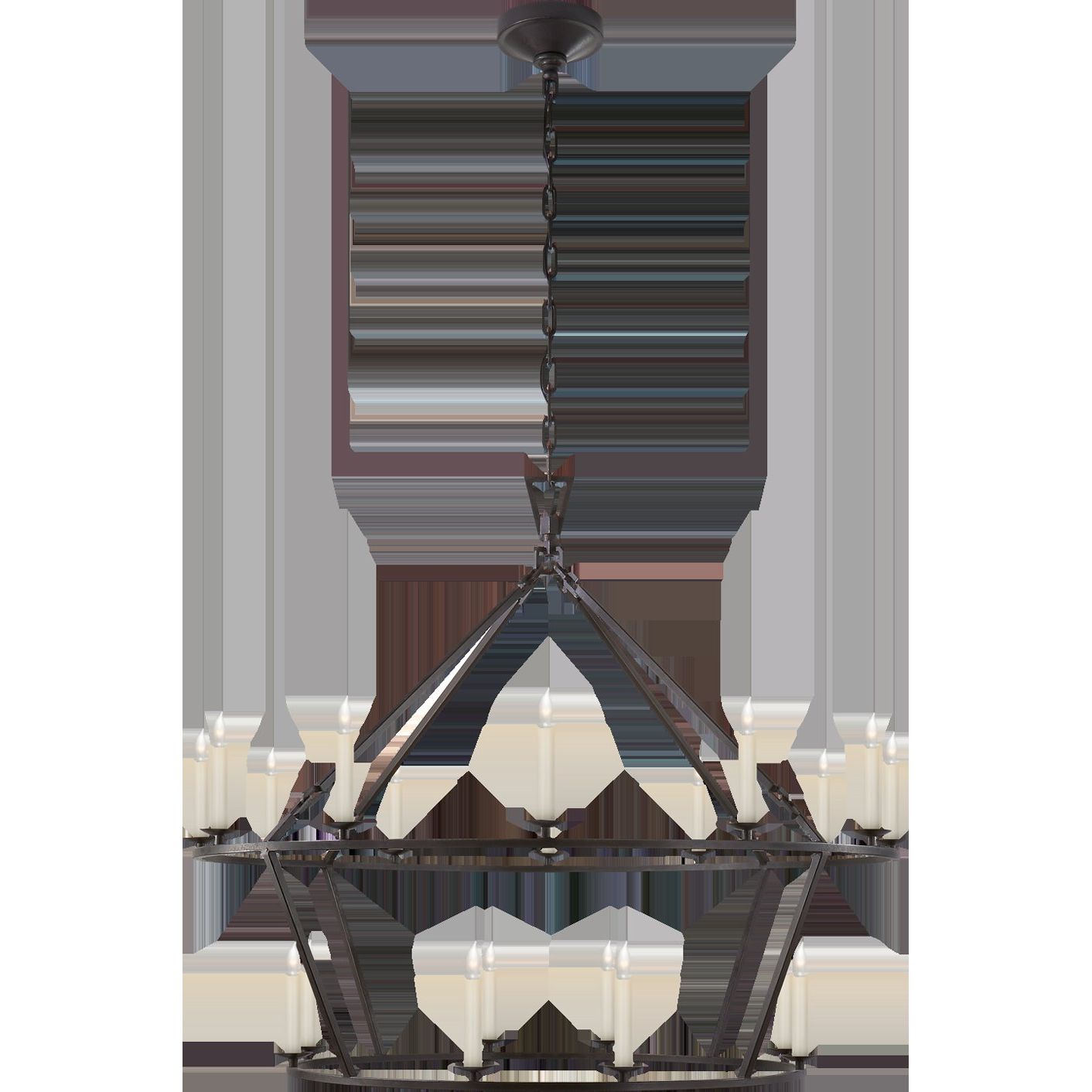 Featuring Darlana Large Two-Tiered Ring Chandelier Aged Iron by Visual Comfort at Amethyst Home. Elevate your space with the Darlana Large Two-Tiered Ring Chandelier. Crafted with aged iron, this chandelier adds a touch of luxury to any room. Its two-tiered design creates a statement piece while providing ample light. The perfect addition to any sophisticated and exclusive aesthetic.. Amethyst Home provides interior design, new construction, custom furniture, and area rugs in the Austin metro area