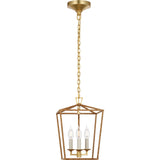 Darlana Wrapped Mini Lantern - Gild and Natural Rattan | please contact us for availability!