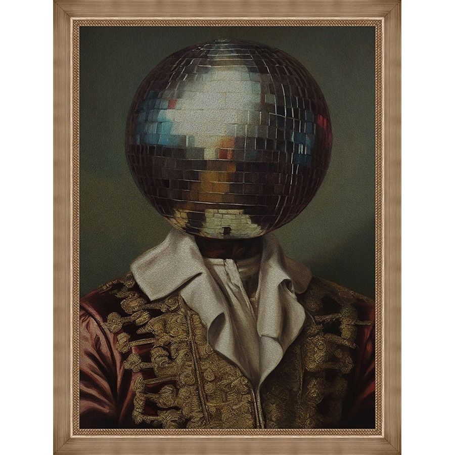 Disco Head King - Altered Collage Art Art