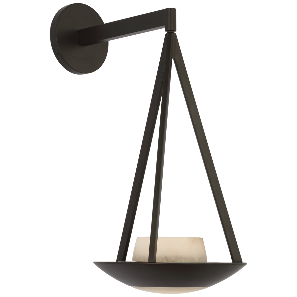 Divina 19" Floating Bowl Sconce Modern Iron | shipping 10/21/2025