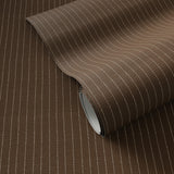Dobby Stripe Grasscloth Wallpaper by FH Art Studio - Brown