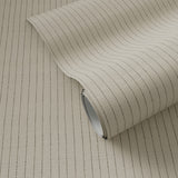 Dobby Stripe Grasscloth Wallpaper by FH Art Studio - Sand