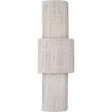 Dorado 17" Sconce - Antique-Burnished Brass and Washed Abaca | shipping 10/22/2026