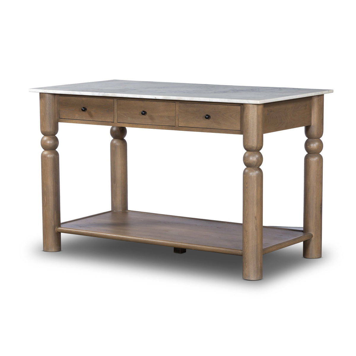 Dothan White Marble Kitchen Island | shipping 12/25/2025