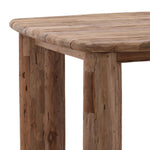 These teak tables are designed for outdoor use, but to preserve their longevity and maintain their appearance, we recommend minimizing exposure to rain and moisture. Prolonged exposure to water can affect the wood's natural finish and may lead to discoloration or surface damage. For best results, cover or store the tables during inclement weather. Amethyst Home provides interior design, new home construction design consulting, vintage area rugs, and lighting in the San Diego metro area.