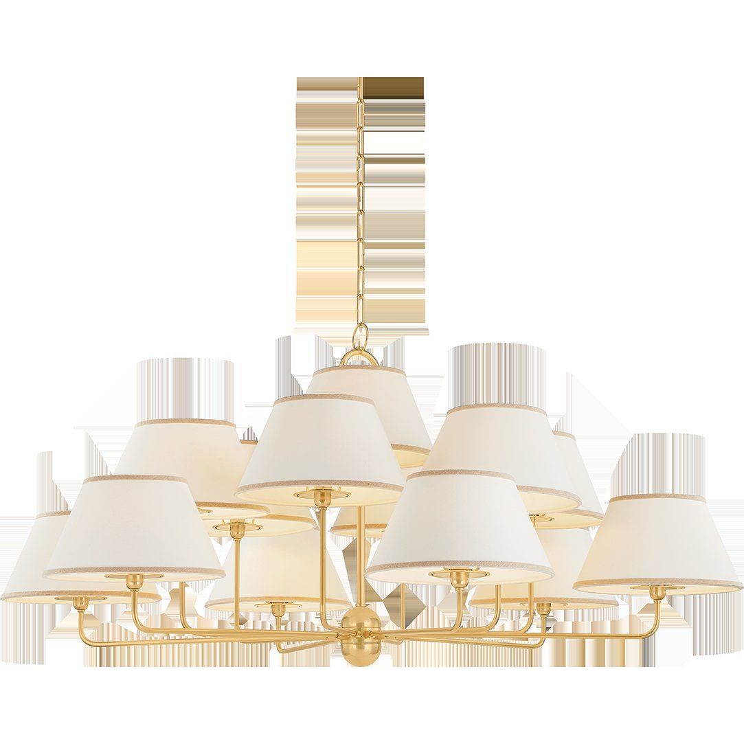 Durland Chandelier - Aged Brass | ready to ship!
