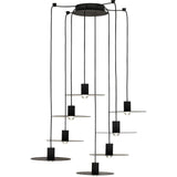 Eaves 8-Light Chandelier - Nightshade Black | shipping 09/21/2026