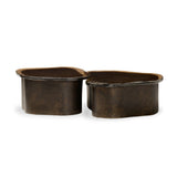 Efran Nesting Coffee Tables - Smoked Brown Cast Glass | shipping 09/15/2026