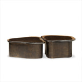 Efran Nesting Coffee Tables - Smoked Brown Cast Glass | shipping 09/15/2026