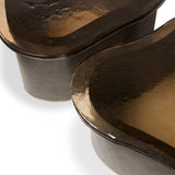 Efran Nesting Coffee Tables - Smoked Brown Cast Glass | shipping 09/15/2026
