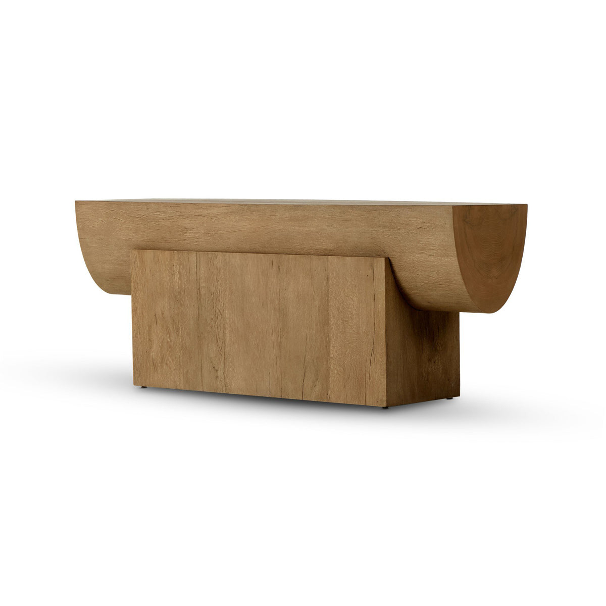 Elbert Rustic Oak Veneer Console Table | ready to ship!