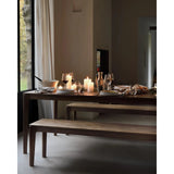Featuring Bok Teak Bench by Ethnicraft at Amethyst Home. Reminiscent of a goat's curved horns, the Bok collection combines sculptural elegance and contemporary crafting into a graceful and airy form. The Bok bench will pair perfectly with the Bok dining table. But also, as a stand-alone against a wall, in a hallway, or at the end of a bed.Adjustable Feet : NoB. Amethyst Home provides interior design, new home construction design consulting, vintage area rugs, and lighting in the Austin metro area.