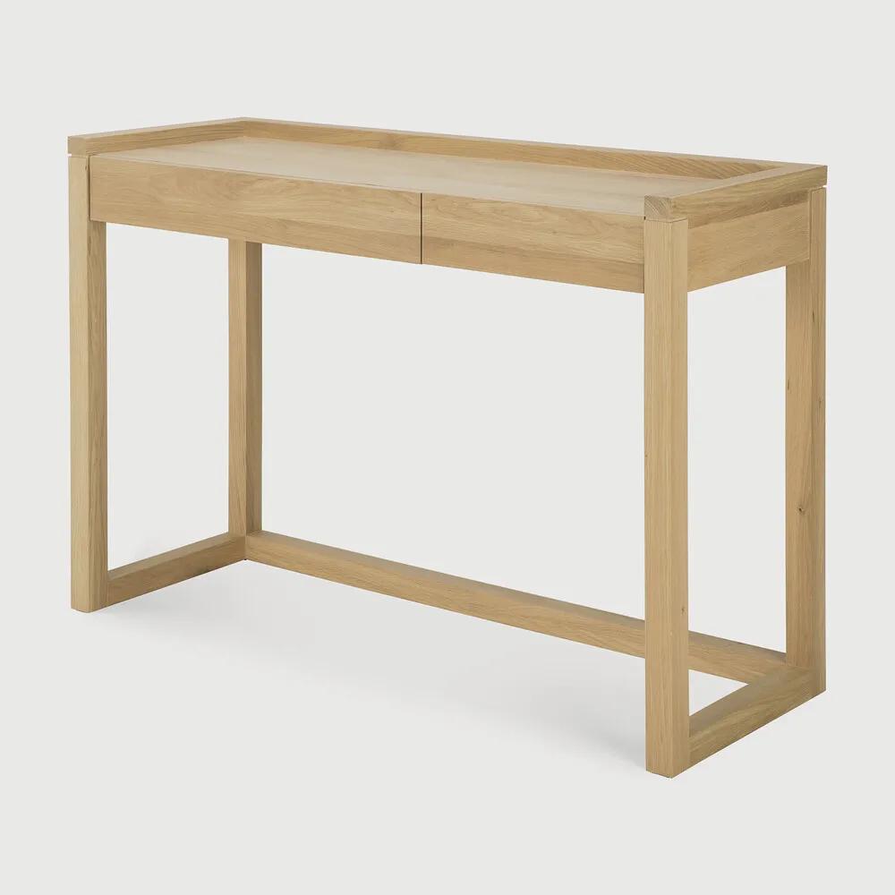 The Frame desk is compact and perfect for small spaces. The sleek drawers provide convenient storage for essential documents and stationery, and make it ideal as a console or work space Amethyst Home provides interior design, new home construction design consulting, vintage area rugs, and lighting in the Scottsdale metro area.
