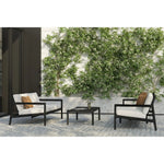 Featuring Jack Teak Black Outdoor Coffee Table by Ethnicraft at Amethyst Home. Alluring from every angle, luxuriant shapes and curves form the basis of the Jack collection. Designed to attract attention with the same clean and classic lines, place the Jack coffee table as a single item or arranged together in a composition specific to your needs.Brushed : YesCo. Amethyst Home provides interior design, new home construction design consulting, vintage area rugs, and lighting in the Omaha metro area.