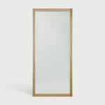 Frame your reflection with the elegant oak Light Frame mirror. Lean this full-length mirror against the wall, or mount it up vertically or horizontally. Tall and bold, this mirror handsomely adds brightness and stature to the living space Amethyst Home provides interior design, new home construction design consulting, vintage area rugs, and lighting in the Kansas City metro area.