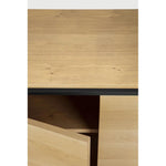 Featuring Monolit Sideboard by Ethnicraft at Amethyst Home. Practicality without sacrificing style. The contrasting characteristics of wood and the rectangular metal frame of the Monolit sideboard create a unique backdrop for all modern media equipment.
Dimensions: 20.5" L x 46" W x 33" H 
Adjustable Shelves : YesAnti-tipping mechanism : YesBrushed : This f. Amethyst Home provides interior design, new home construction design consulting, vintage area rugs, and lighting in the Nashville metro area.