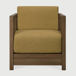 The Roan lounge chair is based on a 1930s original by Paul Poiret, reinterpreted in a form that feels steady and composed. A solid wooden frame surrounds a generous seat, creating a compact chair with a grounded stance. Defined by clean lines and structured arms, Roan offers comfort without excess. Amethyst Home provides interior design, new home construction design consulting, vintage area rugs, and lighting in the Portland metro area.