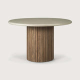 The Roller Max collection is remarkable in its design, distinguished with its stacked wood-stick effect. This outdoor dining table melds form with function in a natural and timeless way. Amethyst Home provides interior design, new home construction design consulting, vintage area rugs, and lighting in the Tampa metro area.