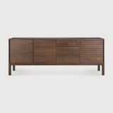 Sono, where antique-inspired craftsmanship meets modern elegance. This refined statement collection features hand-carved panels, offering functional storage behind classic beauty. Delicate casted brass handles elevate its look, making for a stunning addition to a room. Amethyst Home provides interior design, new home construction design consulting, vintage area rugs, and lighting in the Austin metro area.