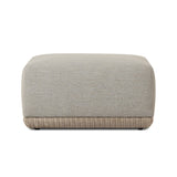 Evander Outdoor Ottoman Piece - Ramiro Ecru