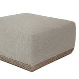 Evander Outdoor Ottoman Piece - Ramiro Ecru