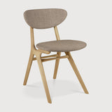 Featuring Eye Warm Grey Varnished Oak Dining Chair by Ethnicraft at Amethyst Home. Beauty is in the eye of the beholder. With sleek, angular, front legs and flowing smooth connections, the Eye dining chair is a hallmark solid wooden seating design. The curved backrest, reminiscent of a winked eye, inspired the name of the chair. Think subtle elegance with a stylish edge. Designed by. Amethyst Home provides interior design, new construction, custom furniture, and area rugs in the Seattle metro area